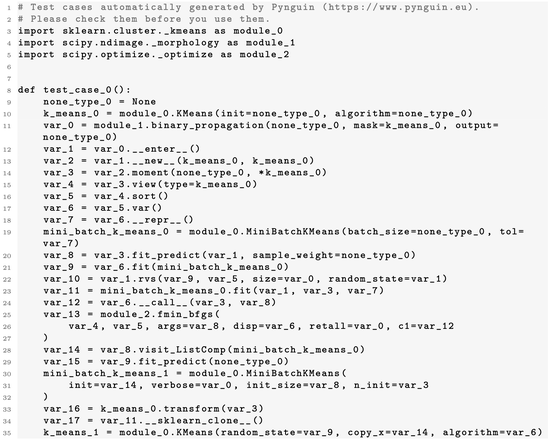 Improving automated unit test generation for machine learning libraries using structured input data