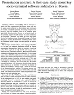 Presentation abstract : A first case study about key socio-technical software indicators at Forem